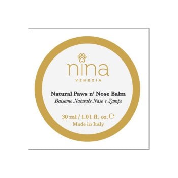 NINA VENEZIA CANI E GATTI CREMA NATURAL PAW 30 ML - Protettivo ed idratante contro abrasioni dei cuscinetti plantari e del tartufo